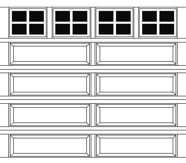 Stockton Narrow(2) 5 Section 2 Panel