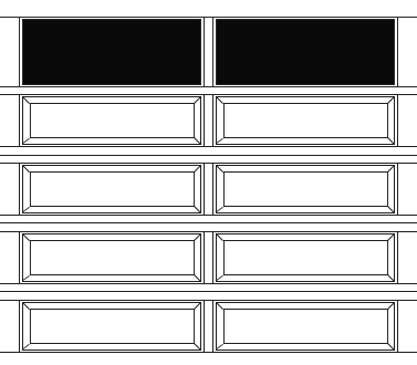 Plain Lite, Narrow 5 Section, 2 Panel