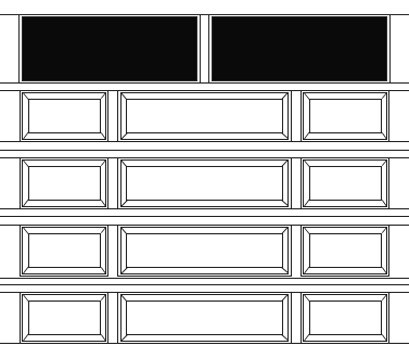 Plain Lite, Narrow 5 Section, 3 Panel II
