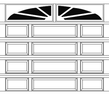 Williamburg, Narrow 5 Section, 3 Panel II