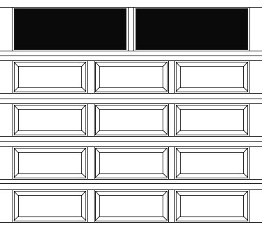 Plain Lite, Narrow 5 Section, 3 Panel