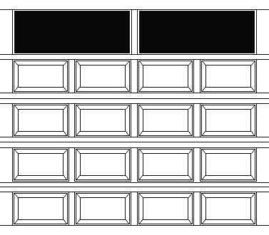 Plain Lite, Narrow 5 Section, 4 Panel