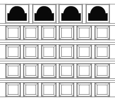 Cathedral Narrow(2) 5 Section 6 Panel