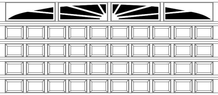 Williamburg Wide 5 Section 10 Panel