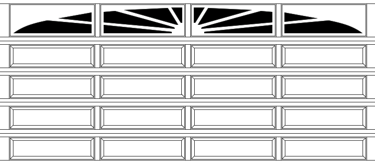 Williamburg Wide 5 Section 4 Panel