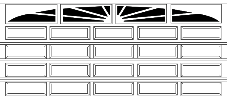 Williamburg Wide 5 Section 5 Panel