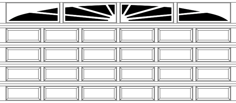 Williamburg Wide 5 Section 6 Panel