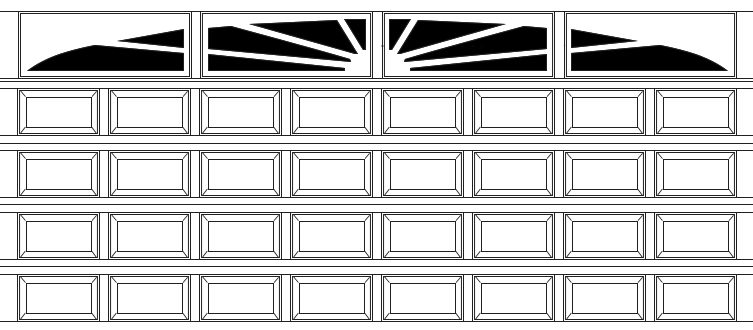 Williamburg Wide 5 Section 8 Panel